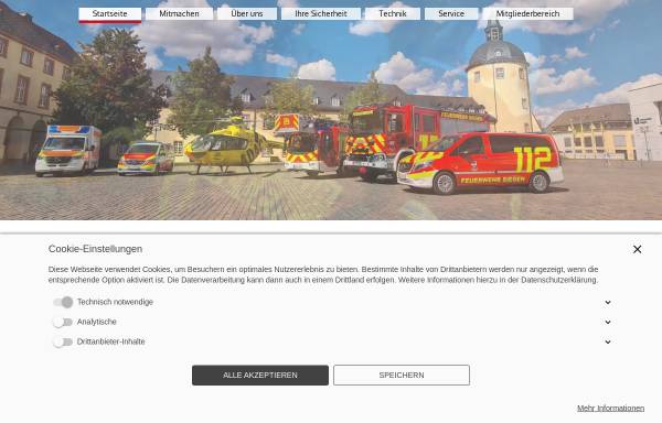 Vorschau von www.feuerwehr-siegen.com, Freiwillige Feuerwehr Siegen