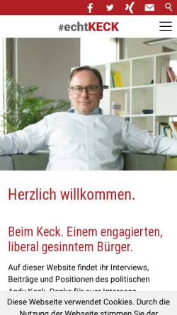 Vorschau der mobilen Webseite www.echt-keck.de, Keck, Andreas