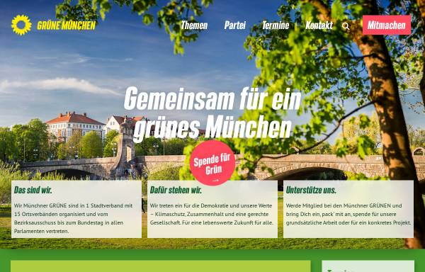 Vorschau von www.gruene-muenchen.de, Bündnis 90/Die Grünen München