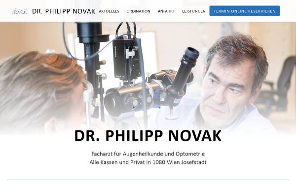 Vorschau von www.augenarzt-novak.at, Novak, Dr. P.; Augenarzt