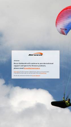 Vorschau der mobilen Webseite www.airwave-gliders.com, Airwave Gleitschirme