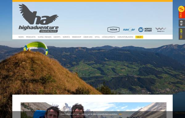 Vorschau von www.highadventure.ch, High Adventure AG
