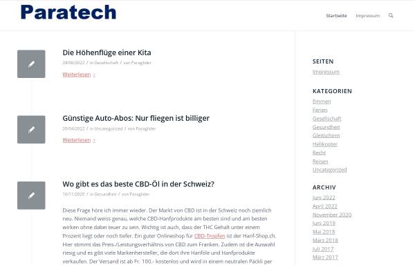 Vorschau von www.paratech.ch, Paratech AG