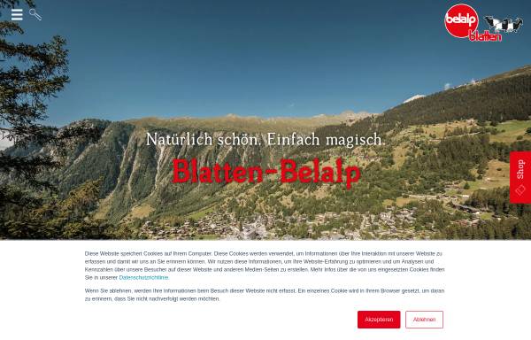 Vorschau von www.belalp.ch, Belalp Tourismus