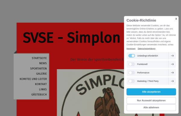 Vorschau von www.svse-simplon.ch, Schweizerischer Sportverband öffentlicher Verkehr (SVSE) Sektion Simplon