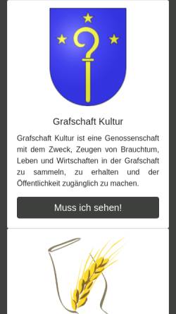 Vorschau der mobilen Webseite www.grafschaft.ch, Grafschaft Tourismus