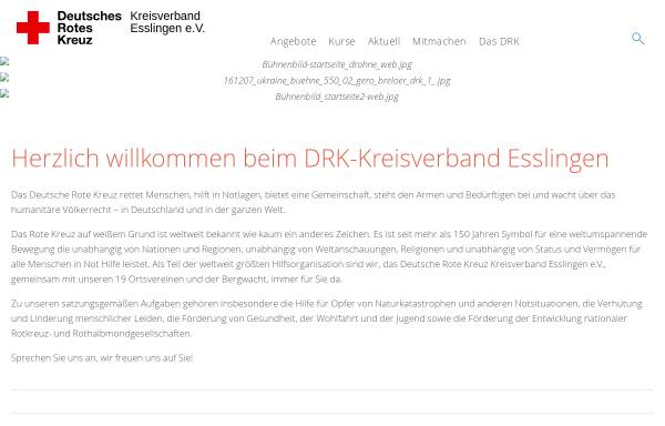 Vorschau von www.drkeskv.de, DRK Kreisverband Esslingen e. V.