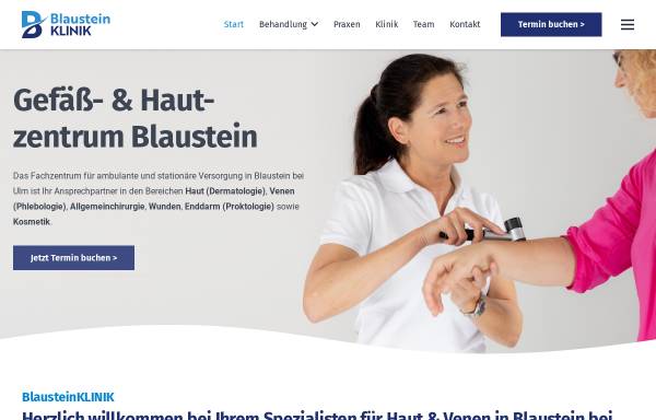 Vorschau von www.blausteinklinik.de, Gefäß- und Hautzentrum Blaustein