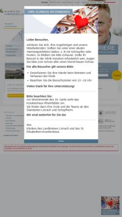 Vorschau der mobilen Webseite www.klinloe.de, Kliniken des Landkreises Lörrach