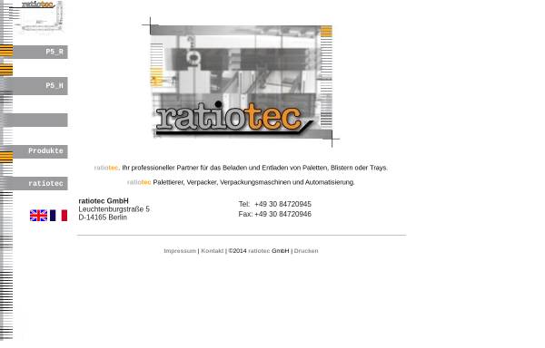 Vorschau von www.ratiotec.de, Ratiotec Gesellschaft für Rationalisierung mbH