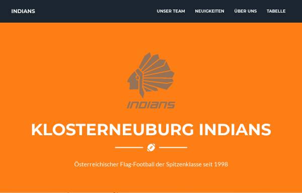 Vorschau von www.flag-indians.at, Klosterneuburg Indians