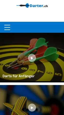 Vorschau der mobilen Webseite www.darter.ch, BIG BEN Darts and more