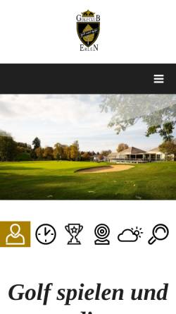 Vorschau der mobilen Webseite www.erlengolf.ch, Golf- & Country Club Schlossgut Eppishausen, Erlen