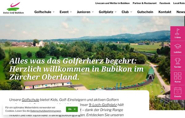 Vorschau von www.swissgolfbubikon.ch, Golf Club Bubikon