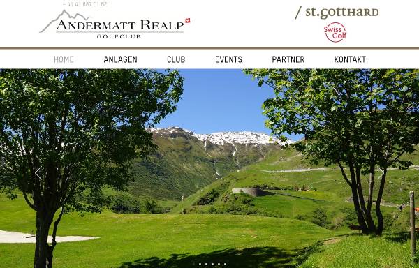 Vorschau von www.golf-gotthard.ch, Golfclub Gotthard Realp