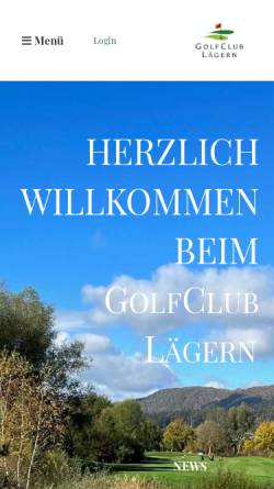 Vorschau der mobilen Webseite www.gc-laegern.ch, Golfclub Lägern