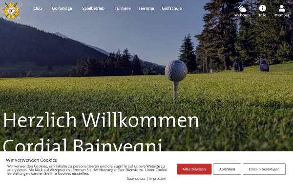 Vorschau von www.golf-lenzerheide.ch, Golfclub Lenzerheide