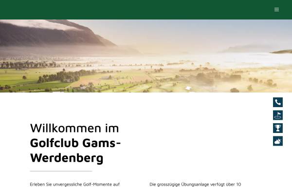 Vorschau von www.golfgams.ch, Golfförderverein Gams-Werdenberg