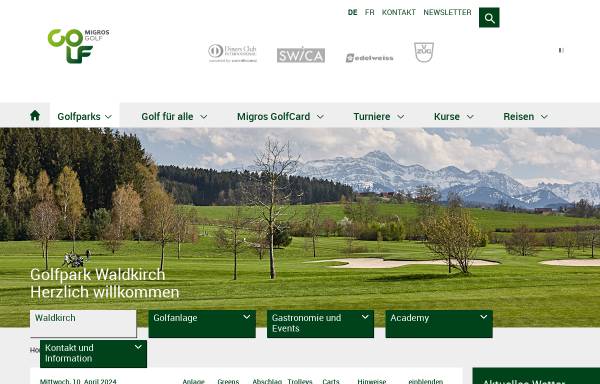 Vorschau von www.golfparks.ch, Golfpark Waldkirch