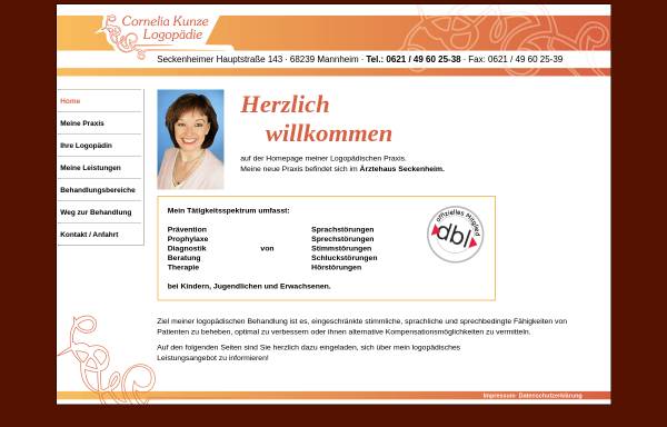 Vorschau von www.praxis-kunze.de, Logopädische Praxis Cornelia Kunze