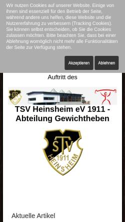 Vorschau der mobilen Webseite gewichtheben.tsv-heinsheim.de, TSV Heinsheim