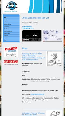 Vorschau der mobilen Webseite www.juka-linthline.ch, Juka Linthline