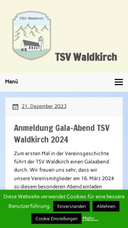 Vorschau der mobilen Webseite www.tsvwaldkirch.ch, TSV Waldkirch