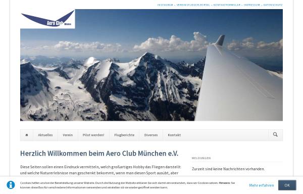 Vorschau von www.aeroclub-muenchen.de, Aero Club München e.V.