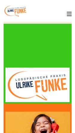 Vorschau der mobilen Webseite logopaedie-funke.de, Ulrike Funke