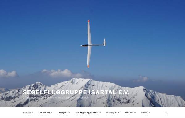 Vorschau von www.segelfluggruppe-isartal.de, Segelfluggruppe Isartal e.V.