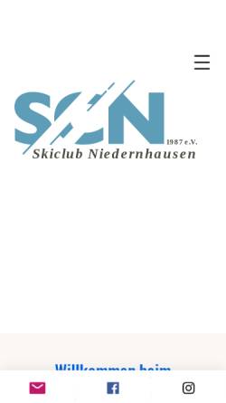 Vorschau der mobilen Webseite www.skiclub-niedernhausen.de, Skiclub Niedernhausen 1987 e.V.