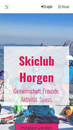 Vorschau der mobilen Webseite skiclubhorgen.ch, SC Horgen