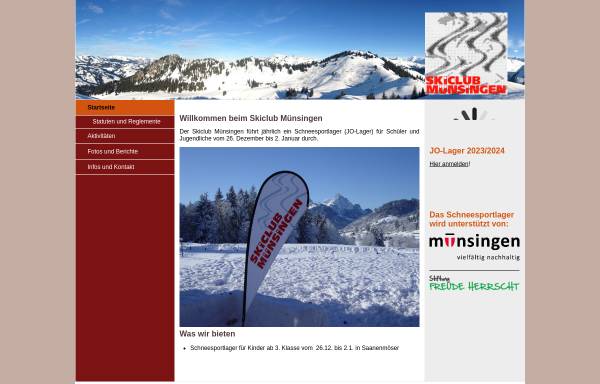 Vorschau von www.skiclubmuensingen.ch, SC Münsingen