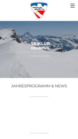 Vorschau der mobilen Webseite www.skiklubgoldiwil.ch, Ski Klub Goldiwil