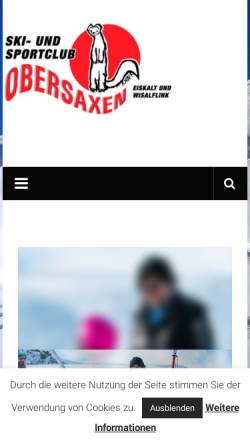 Vorschau der mobilen Webseite www.scobersaxen.ch, Ski- und Sportclub Obersaxen