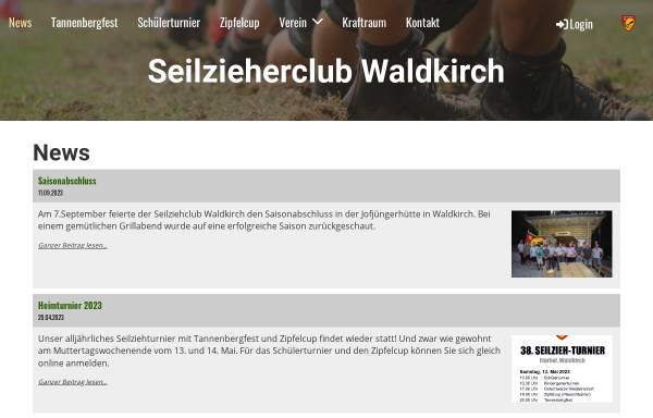 Vorschau von www.szcw.ch, Seilzieherclub Waldkirch