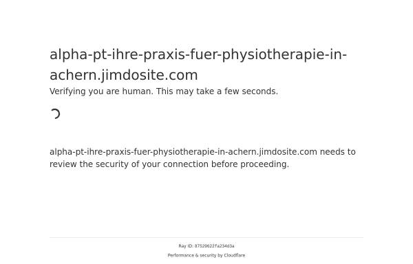 Vorschau von www.alpha-pt.de, Alpha-PT - Praxis für Physiotherapie
