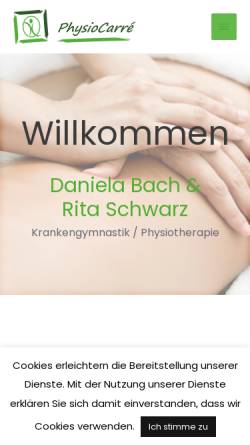 Vorschau der mobilen Webseite www.physio-ritaschwarz.de, Krankengymnastik Rita Schwarz