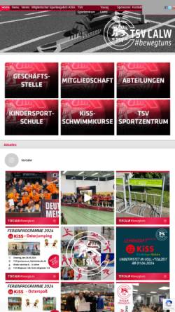 Vorschau der mobilen Webseite www.tsvcalw.de, TSV Calw