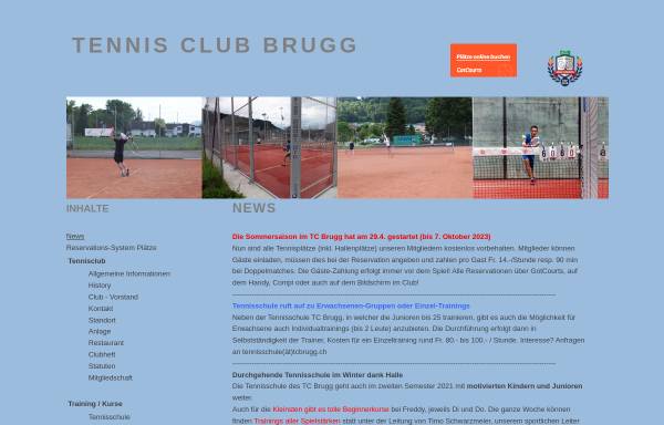 Vorschau von www.tcbrugg.ch, TC Brugg
