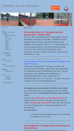 Vorschau der mobilen Webseite www.tcbrugg.ch, TC Brugg