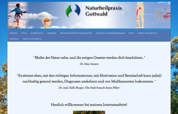 Vorschau von www.naturheilpraxis-gottwald.de, Naturheilpraxis Gottwald