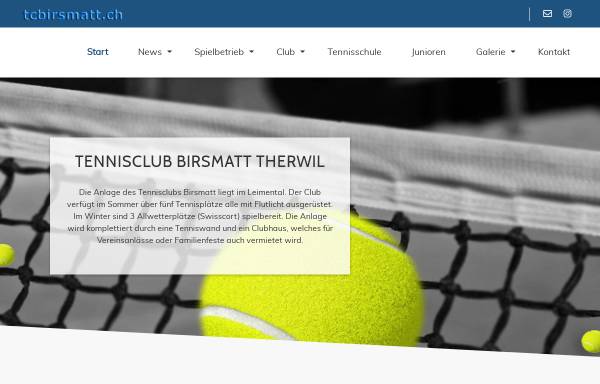 Vorschau von www.tcbirsmatt.ch, Tennisclub Birsmatt Therwil