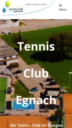 Vorschau der mobilen Webseite www.tc-egnach.ch, Tennisclub Egnach-Steinebrunnn