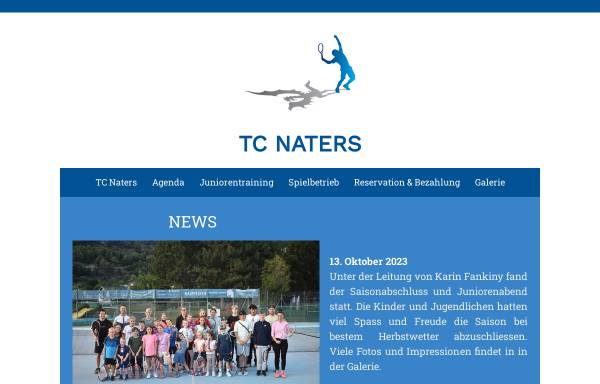 Vorschau von www.tcnaters.ch, TENNISCLUB NATERS
