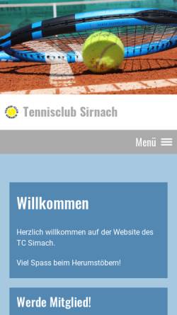 Vorschau der mobilen Webseite www.tc-sirnach.ch, Tennisclub Sirnach
