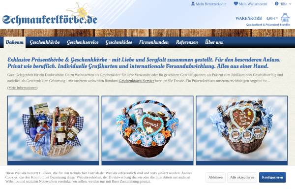 Vorschau von www.schmankerlkoerbe.de, K&W Online Service