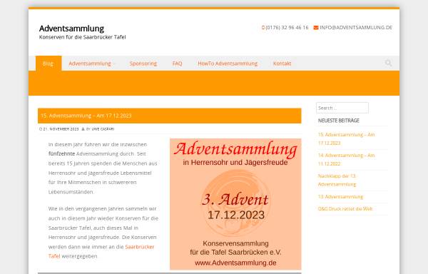 Vorschau von www.adventsammlung.de, Adventsammlung