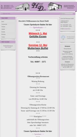 Vorschau der mobilen Webseite www.dolfi.de, Hotel Dolfi Hühnerfeld