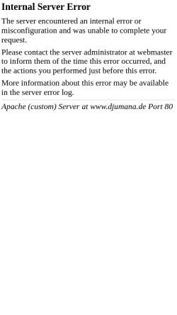 Vorschau der mobilen Webseite www.djumana.de, Djumana